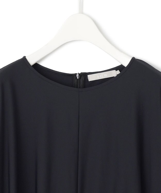 ICB L 【UVカット・接触冷感・速乾・洗える】マットスキューバ ドルマンスリーブプルオーバー ブラック系