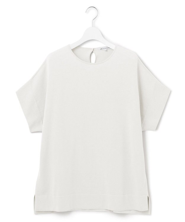 23区 【洗える】コットンアセテート プルオーバー ニット アイボリー系