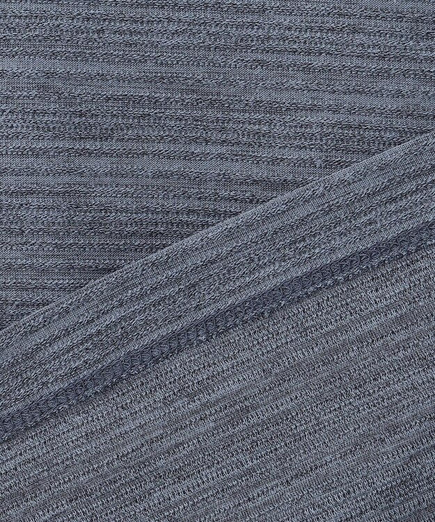 JOSEPH HOMME メランジリップル　クルーネックカットソー ダルブルー系