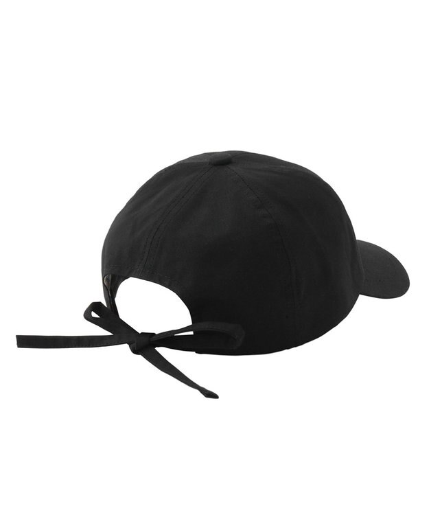 MOONBAT ポール & ジョー (PAUL & JOE ACCESSOIRES) ロゴ刺繍 リボン キャップ ブラック