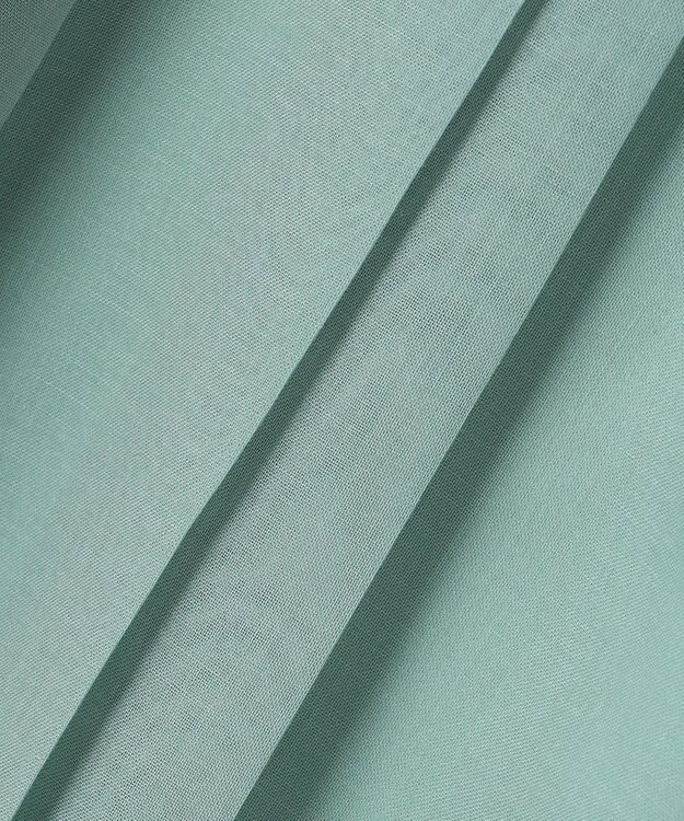 自由区 オーガンジープリーツ スカート ペールブルー