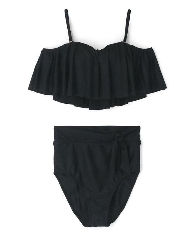 San-ai Resort（三愛水着楽園） 【SALE】ワコール定番商品カップ使用GHIカップの大きなお胸に対応【グラマラスフィット】ワイヤー水着　9D-M　【San-ai Resort（サンアイリゾート）】 ブラック