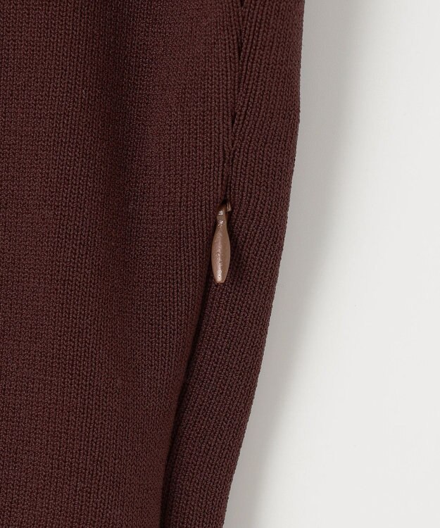 ANY SIS 【洗える】ニットコンビ ワンピース ダークブラウン系