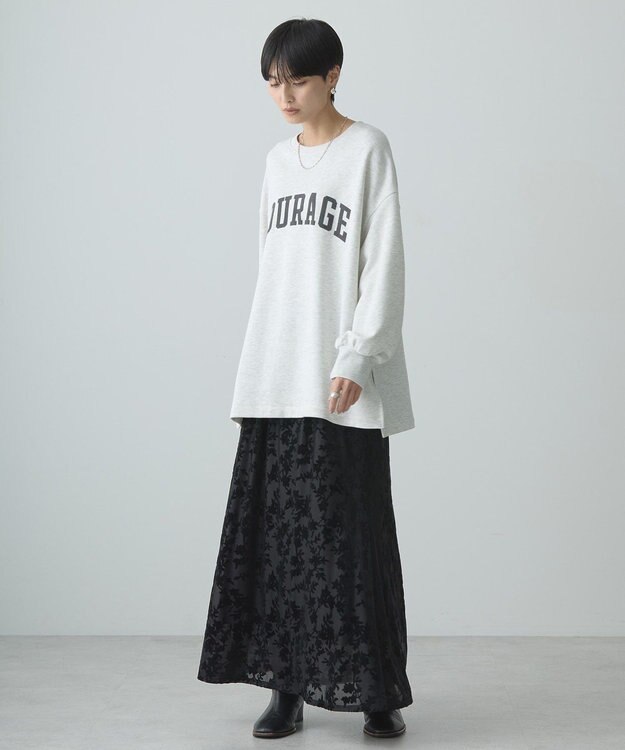 AMERICAN HOLIC ＣＯＹＲＡＧＥフロッキーロングスウェット2 Oatmeal