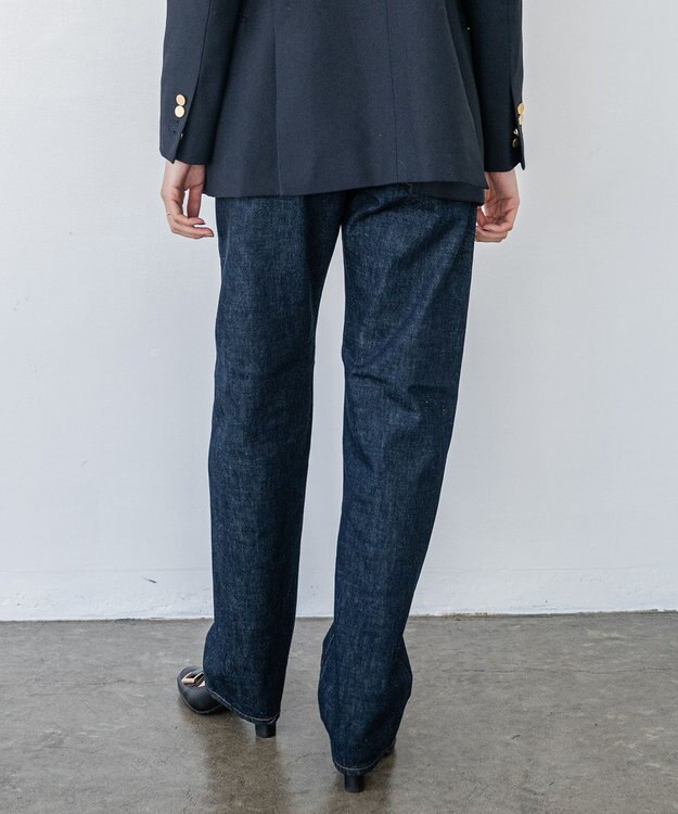 caqu boy`s cutⅡ テーパードストレートデニム ワンウォッシュ rinse