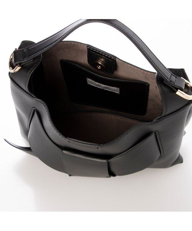 UNBILLION カシュカシュ cachecache / ビッグリボンスワローマチ2wayショルダー ブラック