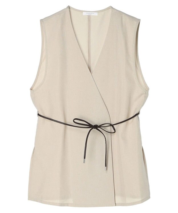 Green Parks 接触冷感　ベルト付きベスト Beige