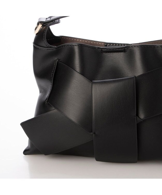 UNBILLION カシュカシュ cachecache / ビッグリボンスワローマチ2wayショルダー ブラック