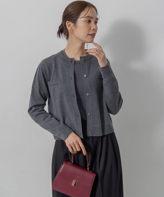 組曲 S ニューシックニット カーディガン グレー系