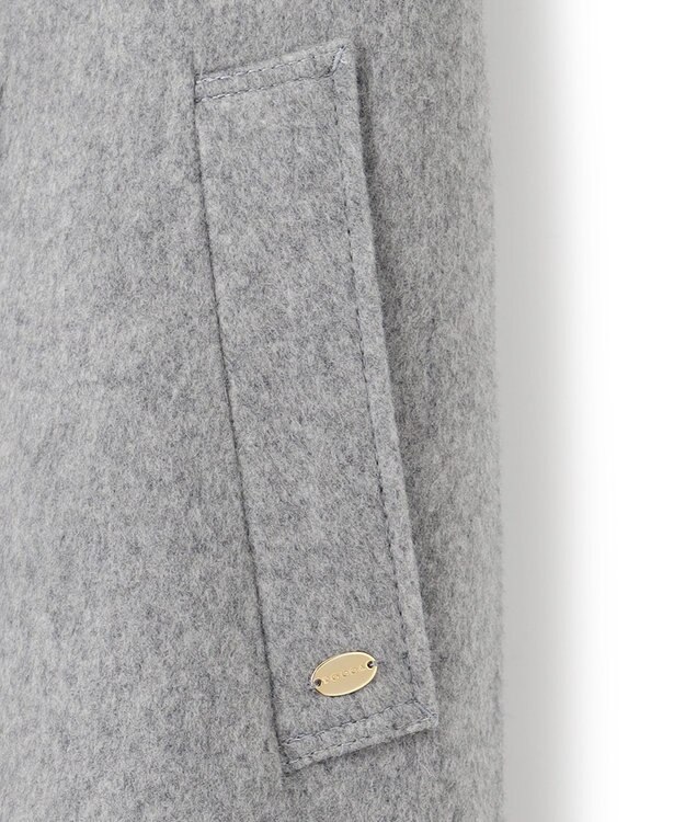 TOCCA LOOFAH ショールカラーウールコート グレー系