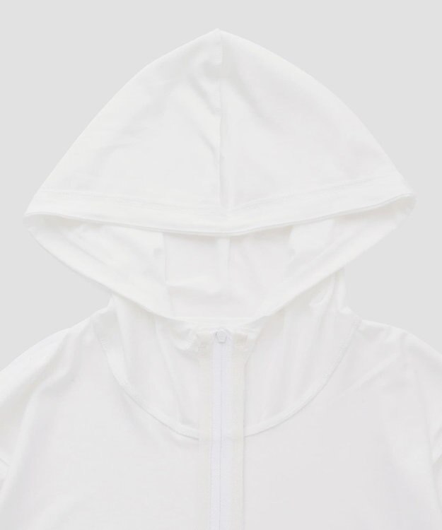 San-ai Resort（三愛水着楽園） 【UPF50＋】　ラッシュパーカー　S・M・L　【San-ai Resort（サンアイリゾート）】 ホワイト