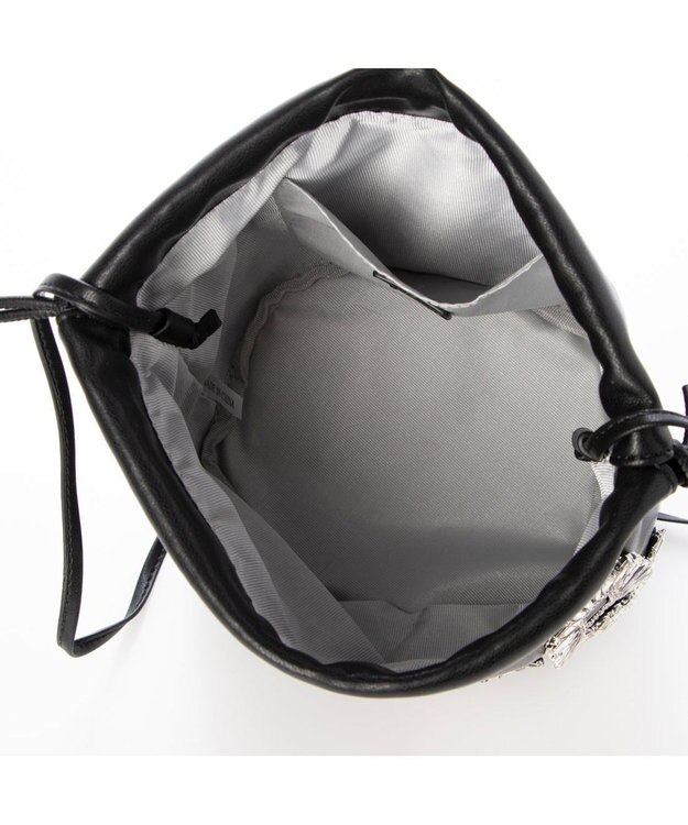 UNBILLION カカトゥ kakatoo / ビジュー付きドロストバッグ ブラック