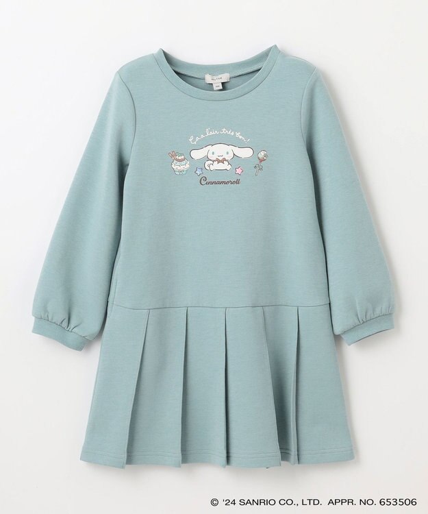 ANY KIDS 【any FAM×サンリオキャラクターズ】セーラーカラーワンピース ミント×シナモロール