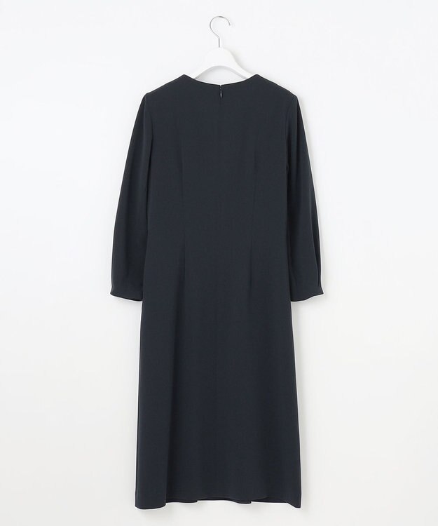 J.PRESS LADIES 【セットアップ対応・洗える】セラテリーダブルクロス ワンピース ネイビー系