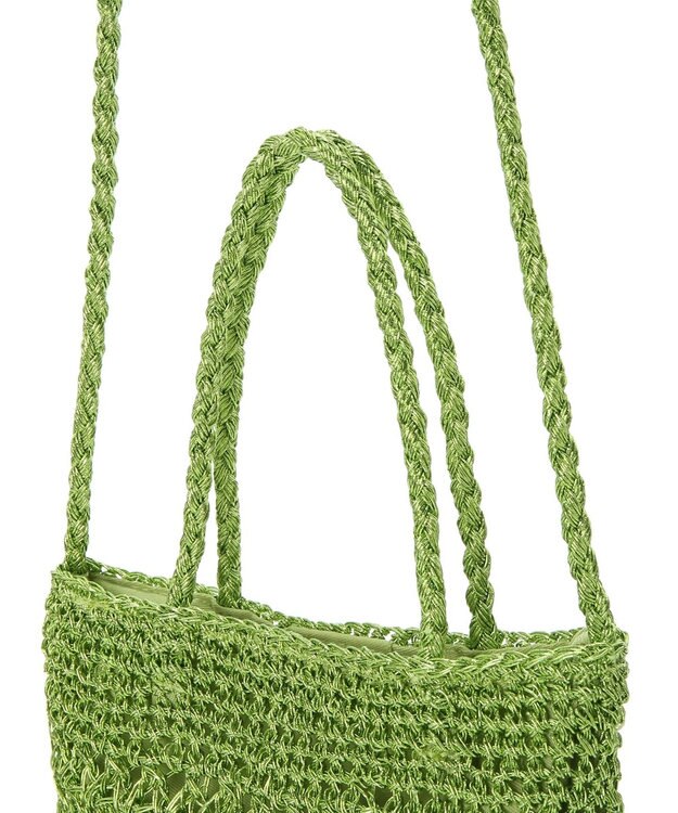 Green Parks ＯＴＯ．ＨＡ．　クロシェ編みショルダーバッグ Lime Green