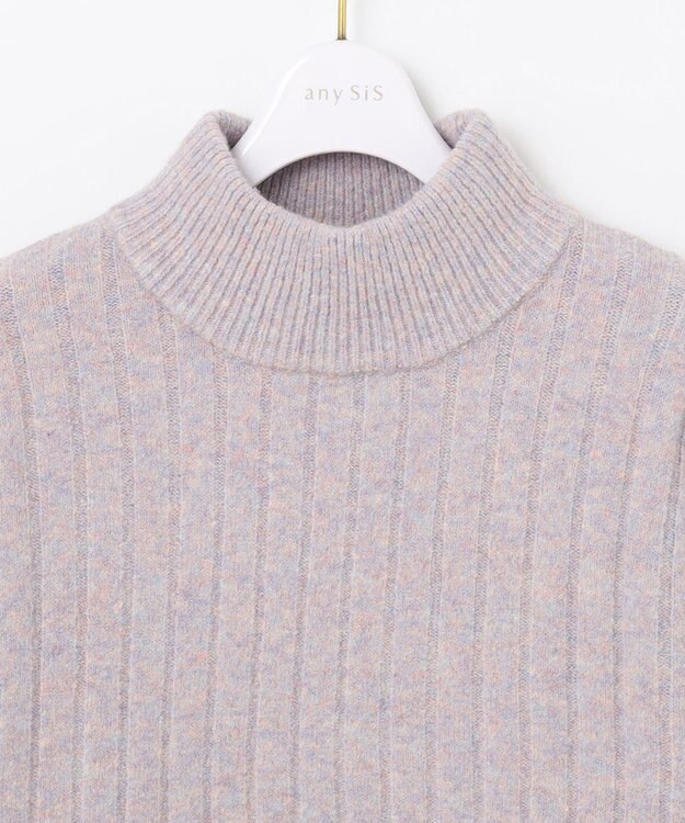 ANY SIS 【洗える】シャーベットカラー ニット ラベンダー