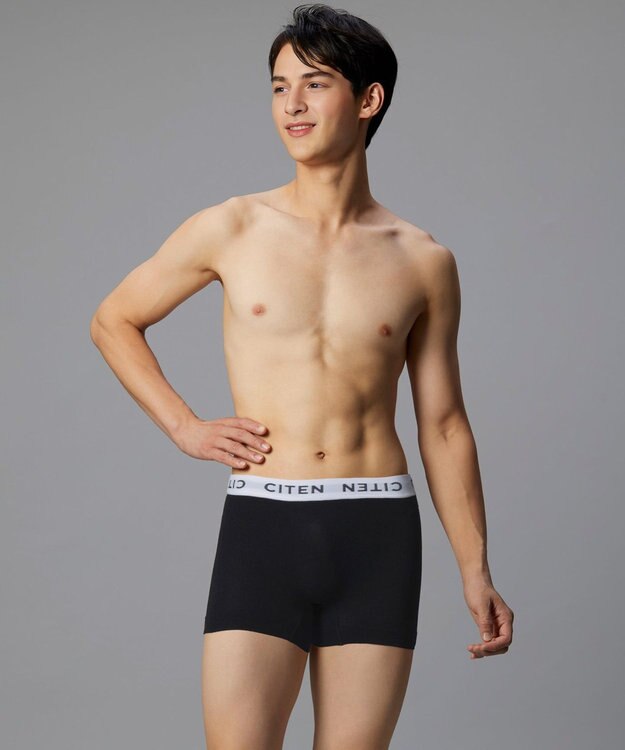 WACOAL MEN ボクサーパンツ <CITEN>コラボ 【PANTS HOLIC】 ユニセックス ワンサイズ(S-LL) 立体成型 前閉じ 下着 GT3555 /ブロス バイ ワコールメン ブラック