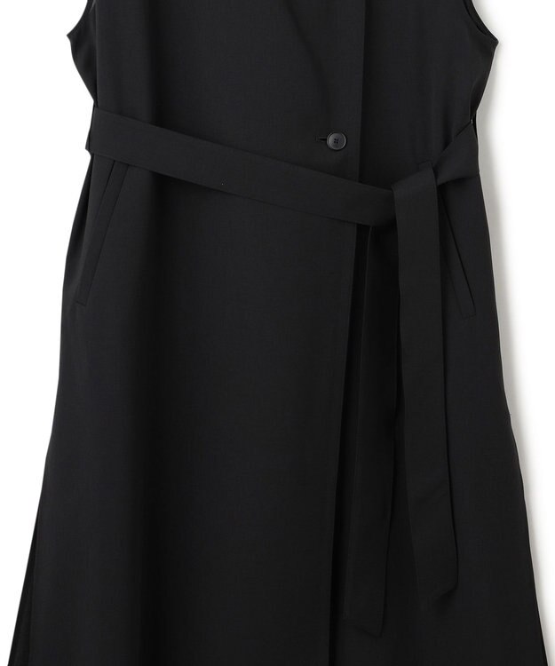 23区 S 【CLASSY. 10月号掲載/洗える】ドレープ ジレ ブラック系