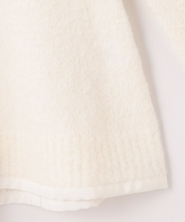 #Newans 【洗える】フレアシルエットチュニックニット ホワイト系