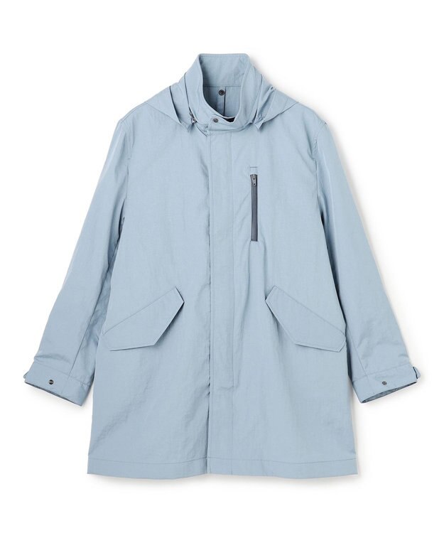 JOSEPH HOMME 新素材【高機能素材/ライナードッキング対応】トラセアナイロンタッサー　モッズコート スカイブルー系