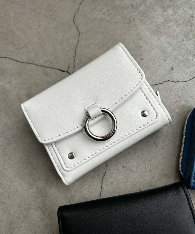 WEGO リングフラップウォレット ホワイト