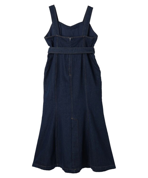 earth music&ecology マーメイドデニムジャンスカ Dark Indigo