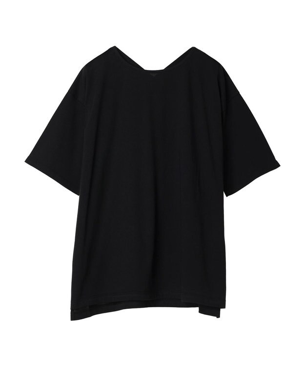 Green Parks 冷っとすずやか　バックカシュクールチュニック Black