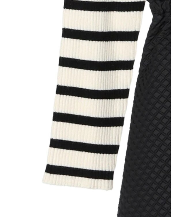 Green Parks ・ＥＬＥＮＣＡＲＥ　ＤＵＥニット＆ジャカードワンピース Border