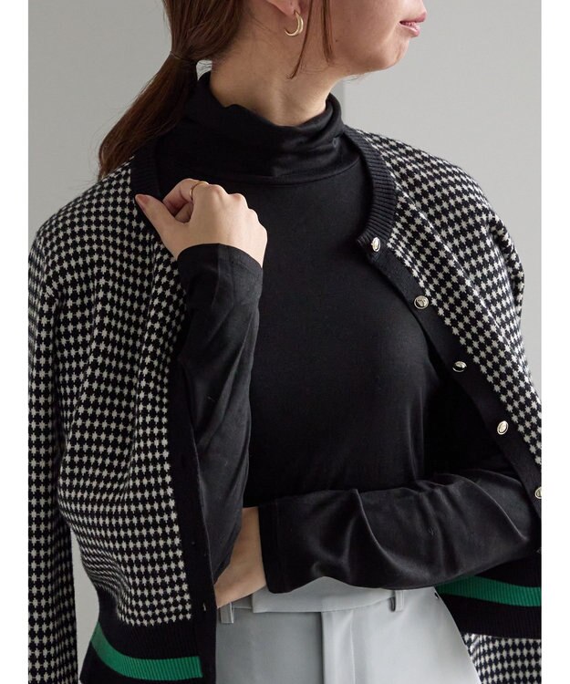 Te chichi 吸湿発熱タートルネックカットソー《2025winter catalog item》 ブラック