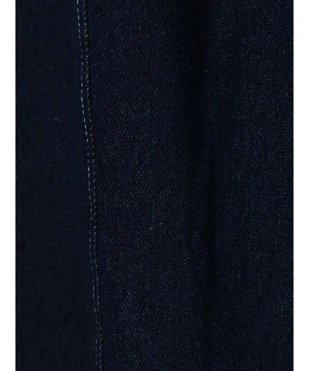 earth music&ecology スクエアネックデニムワンピース Dark Indigo