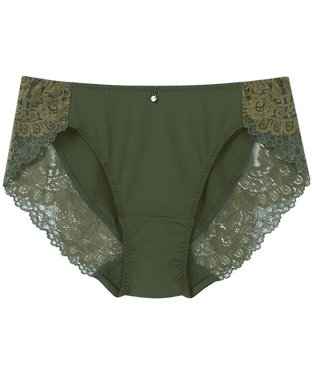 Wing ペアショーツ 【マッチミーブラ】 やさしいフィット感 身生地部はソフトな風合い はきこみ丈あさめ KF2921 ウイング／ワコール グリーン