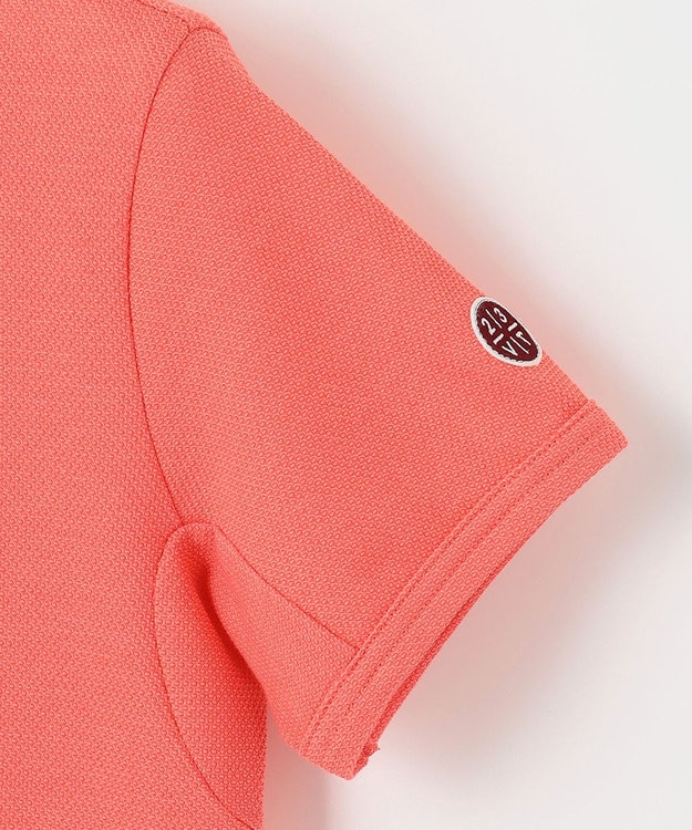 23区GOLF 【WOMEN】ハニカムライト鹿子 半そでポロシャツ ピンク系