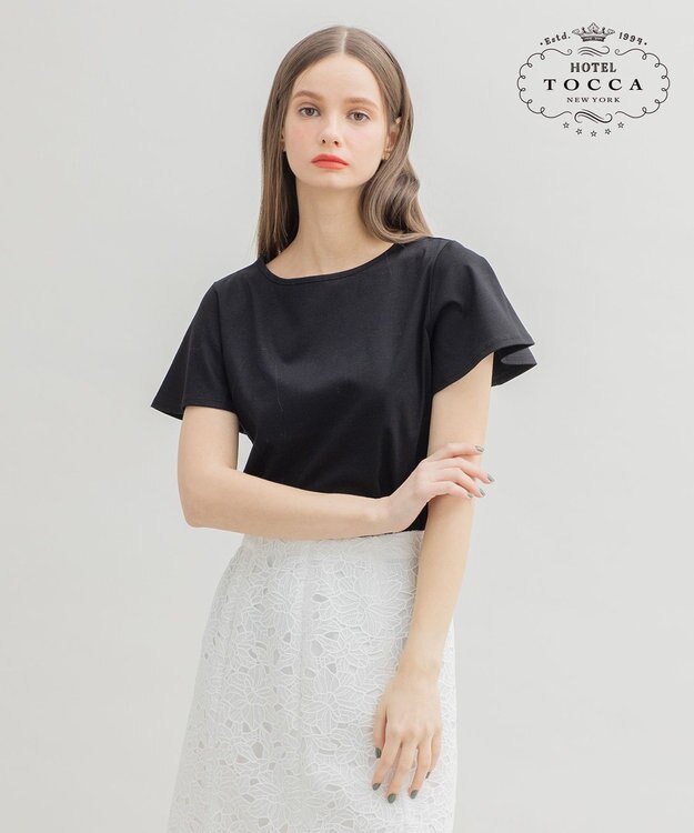 TOCCA 【洗える！】AIR TEE Tシャツ ブラック系