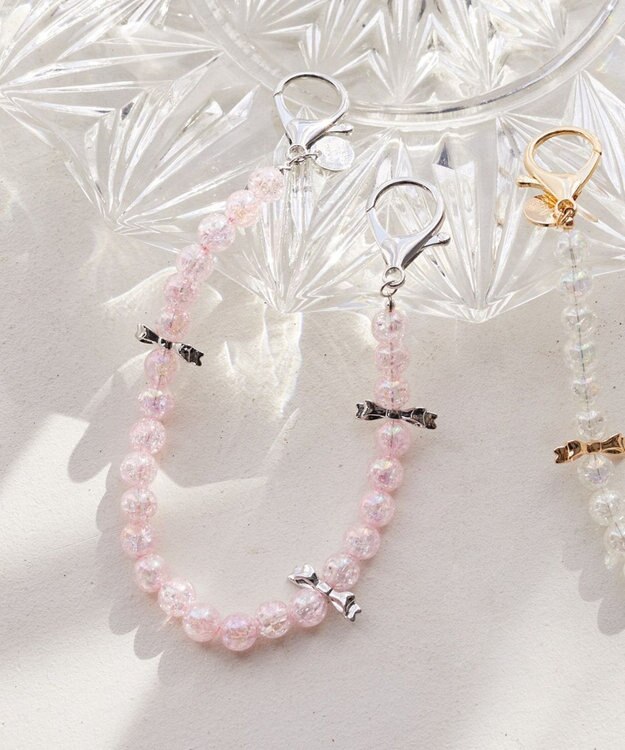 Maison de FLEUR オーロラリボンチャーム Pink