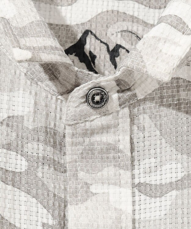 JOSEPH ABBOUD MOUNTAIN 【軽量/ストレッチ】メッシュサッカーカモ アウトドア シャツ アイボリー系6