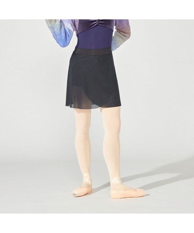 Chacott ショートスパッツ付スカート ブラック