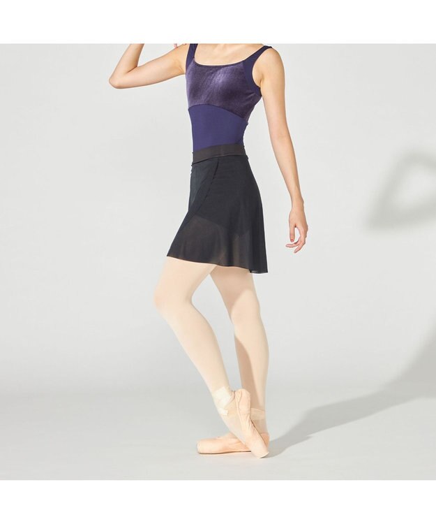 Chacott ショートスパッツ付スカート ブラック