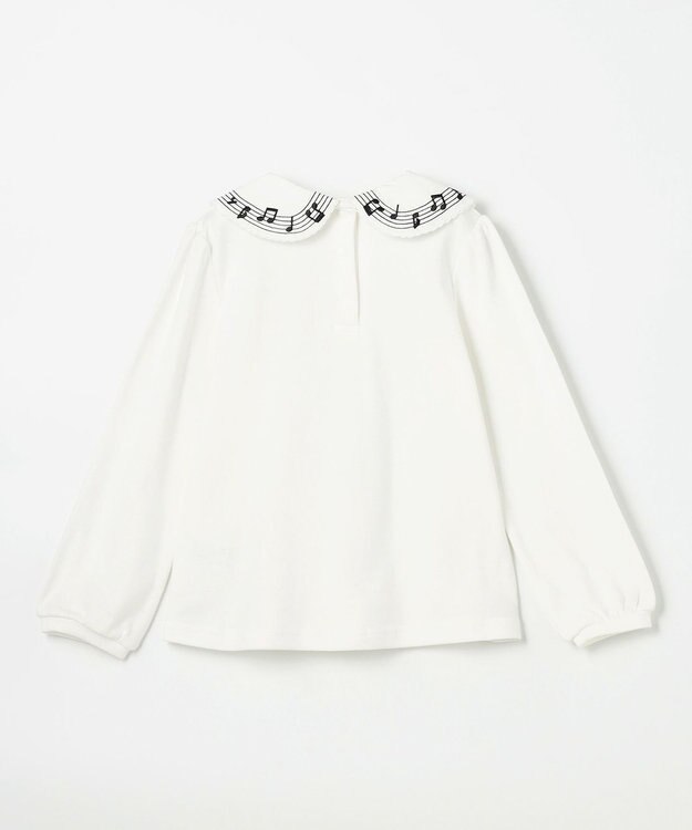 ANY KIDS 音符ブラウス オフホワイト
