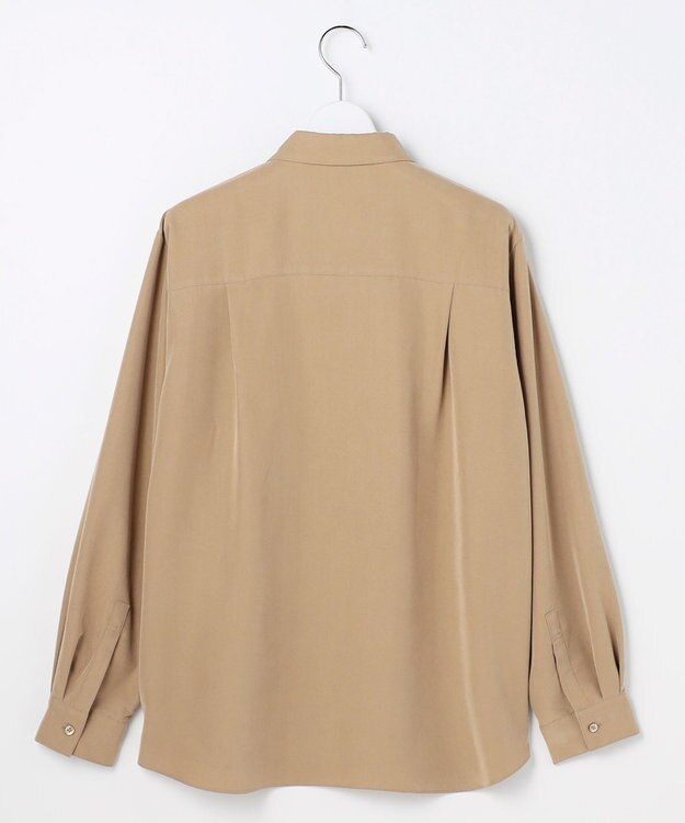 J.PRESS LADIES ピーチポプリン シャツ キャメル系