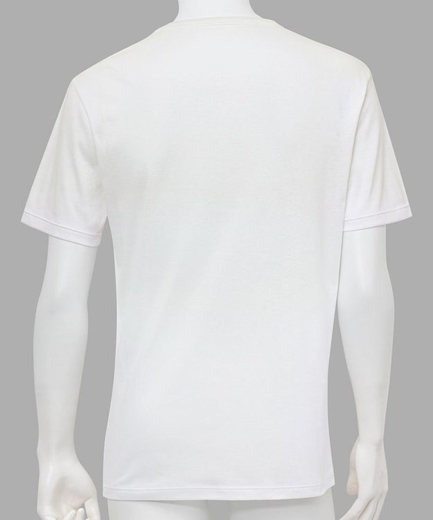 WACOAL MEN WACOAL MEN インナー 3分袖 オーガニックコットン100％ 通気性 吸汗速乾 抗菌防臭 Vネック 肌着 メンズ WL5124 /ワコールメン ホワイト