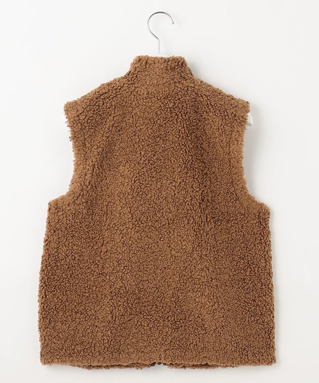 23区GOLF 【WOMEN】ボアベスト キャメル系