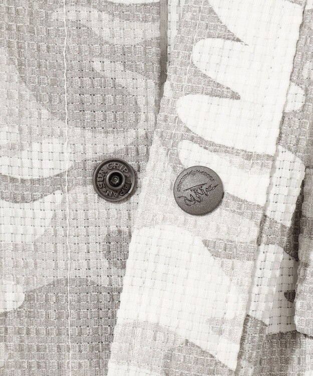 JOSEPH ABBOUD MOUNTAIN 【軽量/ストレッチ】メッシュサッカーカモ アウトドア シャツ アイボリー系6