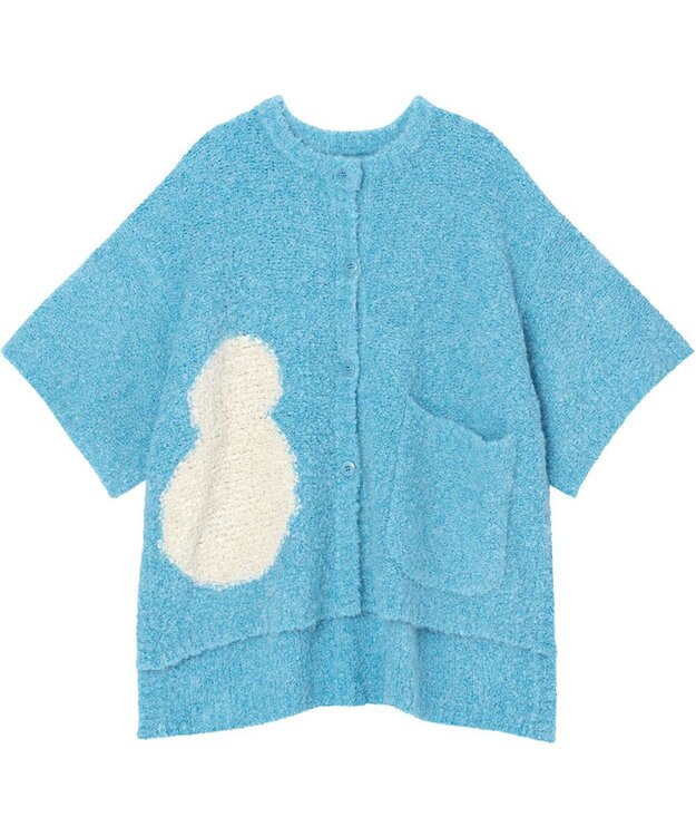 tsumori chisato SLEEP カーディガン　ルームウェア　あったか　ソフトな肌触り　/ワコール　URW139 ブルー