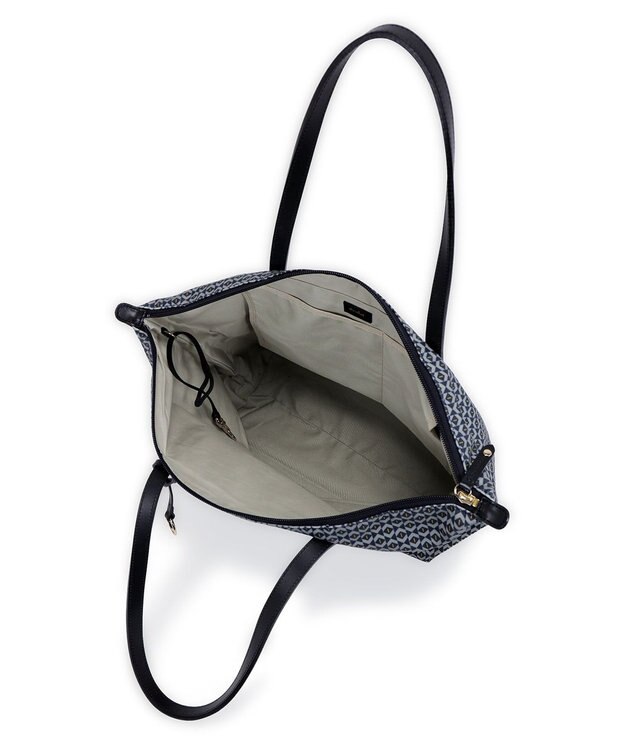 airlist 【日本製・A4対応】トートバッグ (L)  RIBBON リボン ネイビー × ブラック
