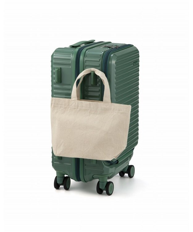 ACE BAGS & LUGGAGE EDGELINK クルーズボックス グリント スーツケース 32/39L 機内持込 フロントオープン 09145 エッジリンク グリーン