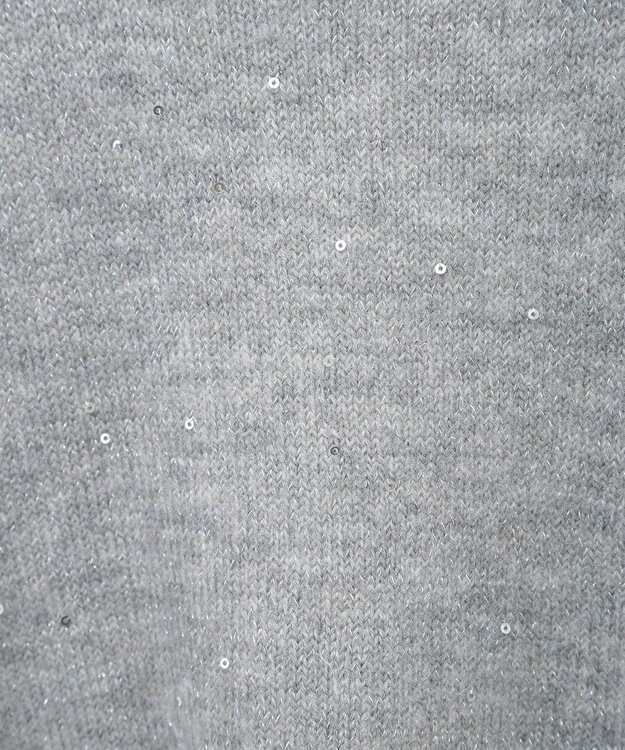 Green Parks スパンコールニットプルオーバー Gray Mixture