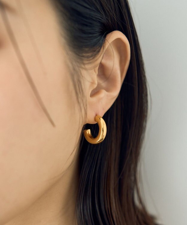 YECCA VECCA ステンレスフープピアス Gold