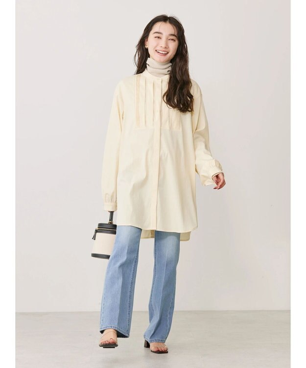 AMERICAN HOLIC ブザムバックボタンチュニック Light Yellow