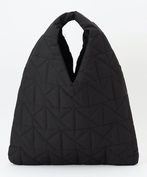 LA BAGAGERIE 【maison vert】 【超軽量！】キルティングトライアングルトートバッグ ブラック