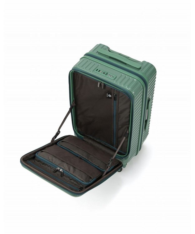 ACE BAGS & LUGGAGE EDGELINK クルーズボックス グリント スーツケース 32/39L 機内持込 フロントオープン 09145 エッジリンク グリーン